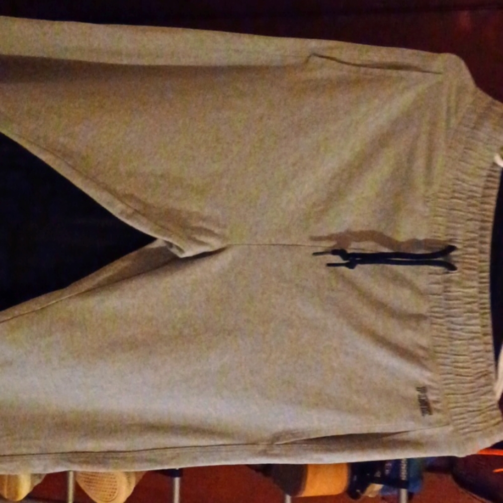 A pair of Grey cotton pant